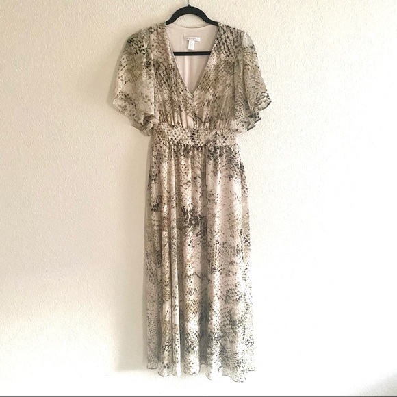 London Times Womens Size US 2 Snake Maxi Dress - Picture 4 of 9